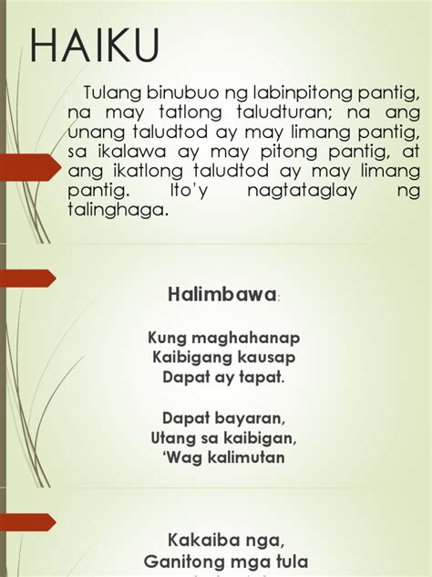 halimbawa ng tanaka|Tanka at Haiku: Pagkakaiba at Mga Halimbawa .